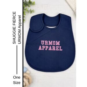 ✨ Shuggie Fierce Upcycled Sassafras URMom Apparel Reversible Baby Bib✨QUICK SHIP